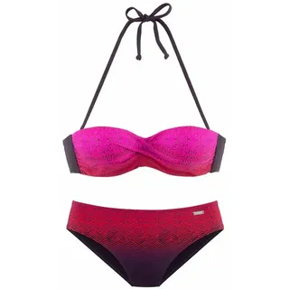 LASCANA Bügel-Bandeau-Bikini Damen Rot 32 Cup A