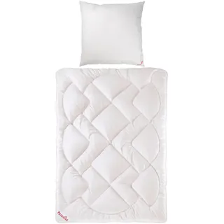 Bettenset, Weiß, Textil, Füllung: Polyester, 135x200 cm, Schlaftextilien, Bettdecken