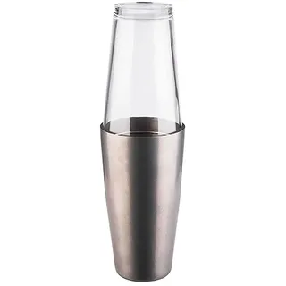 APS Boston Shaker 2-teilig Ø 9 cm Höhe 30 cm Silber/Weiß