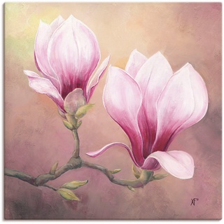 Wandbild »Späte Magnolie«, Blumenbilder, (1 St.), 66180513-0 lila B/H: 70 cm x 70 cm