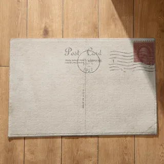 Ethereval Schmutzfangmatte Sky Türvorleger Für Innen Und Außen rutschfest Sauberlaufmatte Aussen Vintage Kunst Briefeschreiben, Schmale Fußmatte Zuhause 40x60cm