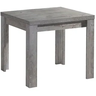 Mäusbacher Esstisch mit Auszug Monaco 80/136 x 80 cm Dekor Grau Betonoptik