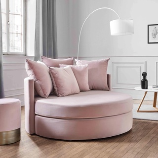 Sofa rosa, 'Elena', Samt
