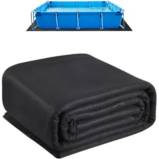 Vevor Rechteckige Poolunterlage schwarz 3,6 x 7,3 m