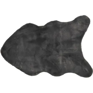 LIVARNO HOME Kunstfellteppich langflor, 60x90cm PAN (Grau)