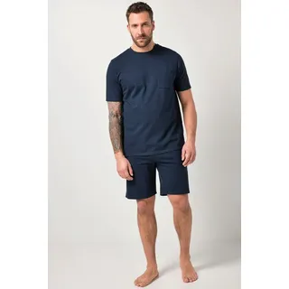 Jp1880 Schlafanzug Homewear Seersucker-Jersey Blau 3XL