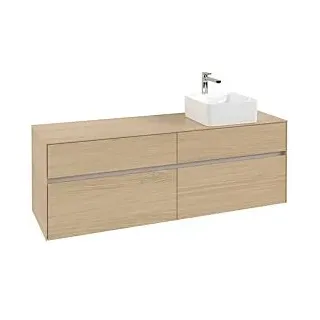 Waschbeckenunterschrank 160 x 55 cm Nordic Oak