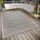 In Outdoor Teppich Wetterfest Modernes Muster Wasserfest robuster Aussenteppich Flachgewebe für Garten Balkon Terrasse Wohnzimmer Beige Grau 76x150cm