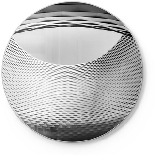 DEQORI Schneidebrett 'Zylinder der Messe Basel', Glas, Platte Frühstücksbrett Schneideplatte grau|schwarz 30 cm x 30 cm