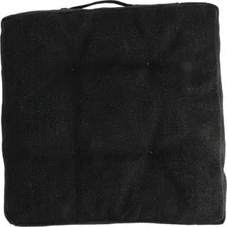 Home & styling collection Stuhlkissen Sitzkissen, gesteppt, Baumwolle, Klettverschluss, 40 x 40 cm schwarz