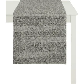 Tischläufer APELT "1103 Loft Style, Jacquard", schwarz (anthrazit, taupe), B:48cm L:140cm, Polyester, Viskose, Tischdecken