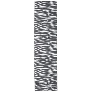 Zebra Teppich - Schwarz 70x280