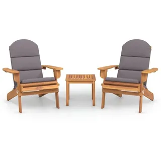 vidaXL Adirondack Loungeset braun