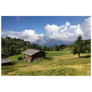 artboxONE Poster 30x20 cm Natur ALM in Südtirol hochwertiger Design Kunstdruck - Bild ALM Alpen Berge