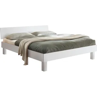 Hasena Forti 160 x 200 cm Fußhöhe 25 cm buche weiß