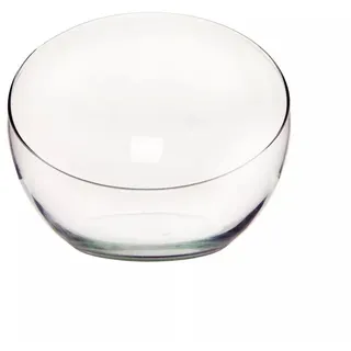 CREAFLOR HOME Glasschale, Dekoglas Spider schräger Rand D. 19cm D 23,5cm transparent Glas Duif