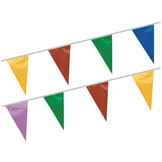 Papstar Wimpelkette 20 m Mehrfarbig