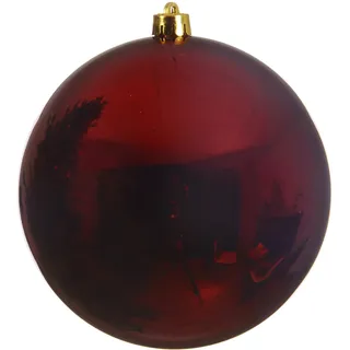 Kaemingk Weihnachtskugel, Kunststoff 14cm Oxblood
