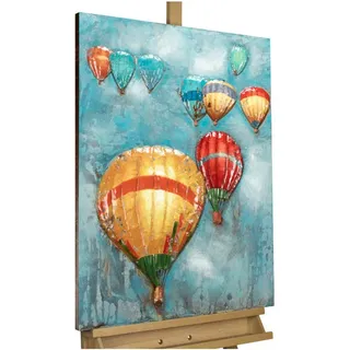 Kunstloft Metallbild, Blau, Metall, 4x80 cm, Bilder und Zubehör, Wandbilder, Metallbilder