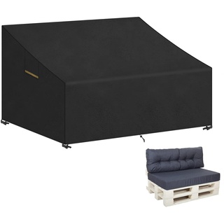 VANSHEIM Abdeckung für Palettenmöbel,Palettenbank Abdeckung für Palettenkissen Abdeckung für Palettensofa Abdeckhauben für Palettenbank Wasserdicht,Anti-UV Paletten Sofa Abdeckung 130x95x80/40cm