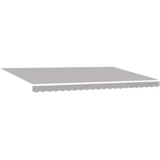 vidaXL Einziehbare Markise 500 x 300 cm grau
