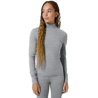 super.natural Tundra175 Turtleneck Langarm-T-Shirt Cashmere Grey Melange XL