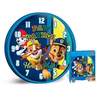 Kidslicensing Patrol - Wanduhr - Dekorative Uhr für Kinder - 25 cm, KD-PW16696, Bunt, One Size