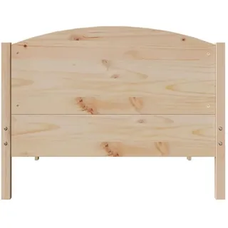 vidaXL Massivholzbett 120 x 190 cm Beige