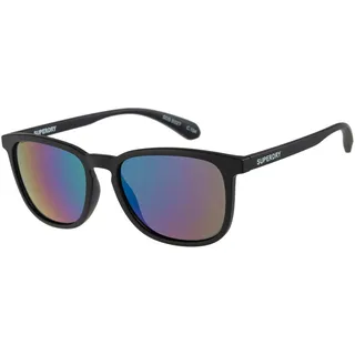 Superdry SDS 5027 Unisex-Sonnenbrille Vollrand Quadratisch Kunststoff-Gestell, schwarz