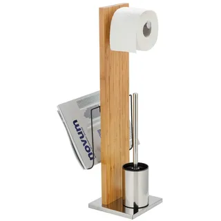 Wenko WC-Garnitur + Zeitungshalter PORTOFINO - B/H/T ca. 24.50x68.00x22.50