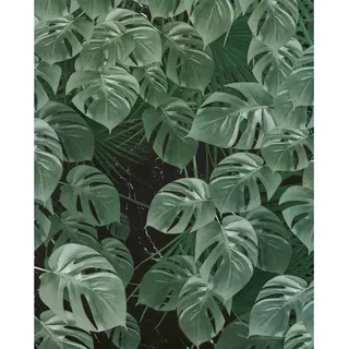 KOMAR Fototapete Vlies Monstera on Marble 200 x 250 cm