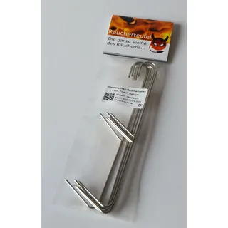 Räucherteufel Doppelspitzen-Räucherhaken, DGS, 17cm/2mm 5 Stück