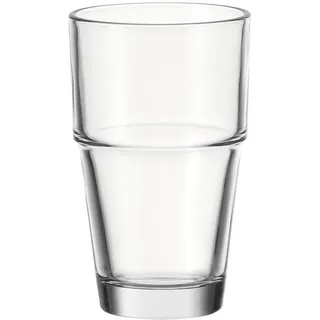 LEONARDO Latte-Macchiato-Glas, Kalk-Natron Glas, Spülmaschinenfest weiß