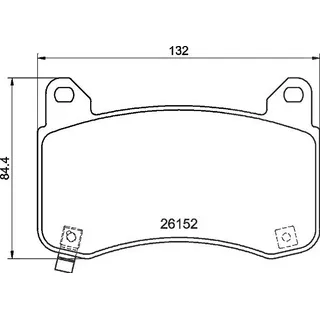 Brembo Bremsbelagsatz, Scheibenbremse P09029