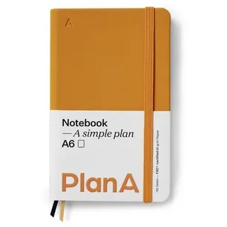 Notizbuch A6 Hardcover Blanko Mandarin Orange