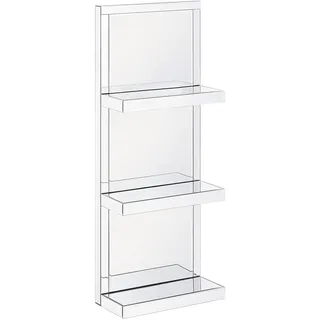 Beliani Wandregal 3 Böden 0 x 0 x 0 cm Silber