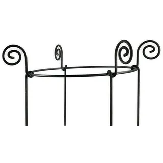 Hirsch Terracotta Rankgitter Staudenhalter rund Ø 50 cm Höhe 90 cm, massiv - robust - wetterfest, Ø 50 cm Höhe 90 cm, Vollmetall 8 mm beige 50 cm x 90 cm x 50 cm