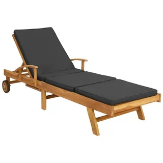 vidaXL Sonnenliege 200 x 60 x 30 cm Braun