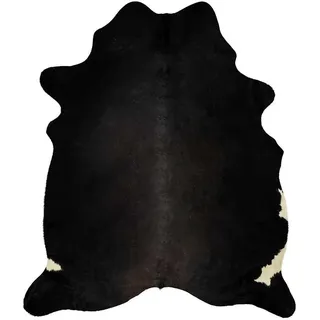 vidaXL  Kuhfellteppich 150 x 170 cm schwarz