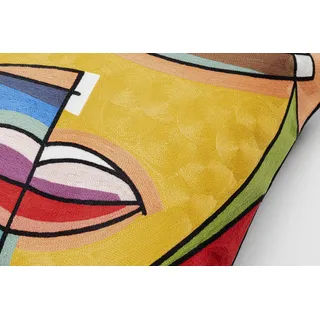 KARE DESIGN Kissen Faccia Arte Colore 50x50 cm Mischgewebe Bunt