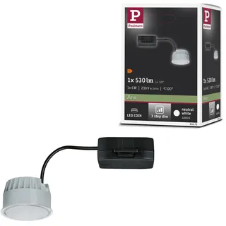 Paulmann LED Modul Einbauleuchte 3-Step-Dim Nova Coin 6W 530lm rund 51mm Satin