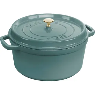 Staub Cocotte rund 24 cm eukalyptus