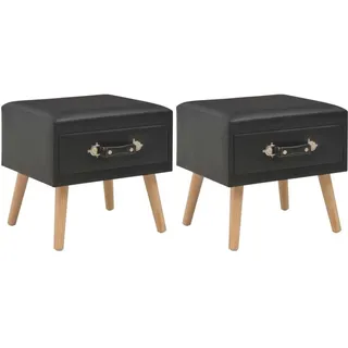 vidaXL Nachtschrank 40 x 35 x 40 cm Schwarz