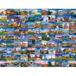 Ravensburger Puzzle - 99 Places in Europe - 2000 Teile Puzzle für Erwachsene und Kinder ab 14 Jahren