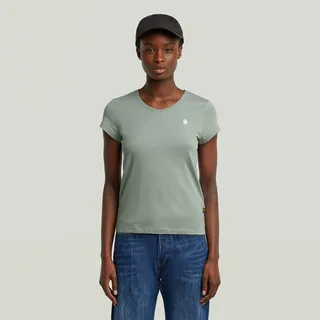 G-Star Eyben Slim 2.0 Kurzarm-T-Shirt Mit V-ausschnitt Iceberg Green M