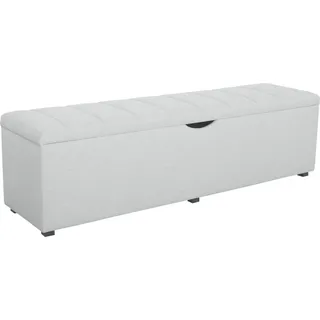 Home affaire Hockerbank Checked, mit Stauraum, Breite 120 cm und 160 cm, als Bettbank geeignet grau 160 cm x 42 cm x 40 cm
