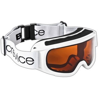 Black Crevice Damen Skibrille mit Doppelscheibe, BCR041003, weiß/orange...