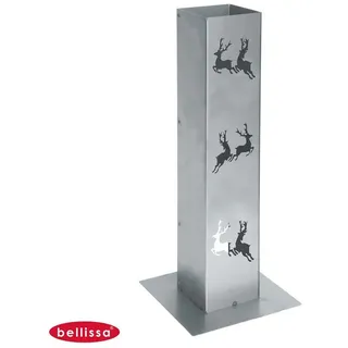 Bellissa Bellissa® Corten Feuersäule 70cm Lichtsäule Windlicht Säule Garten