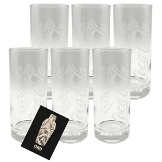Mixcompany Gläser-Set Coca-Cola Gläser 6er-Set - 0,3L geeicht