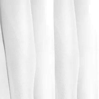 Bestgoodies Bistrogardine Schlaufen 160 x 60 cm Transparent/Weiß 1 St.